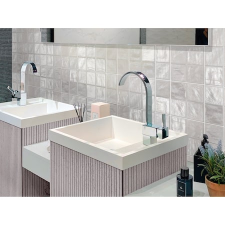 Apollo Tile Mallorca Grey 4 in. x4 in. 5.56 Sq.Ft Ceramic Tile, 50PK APLEC69